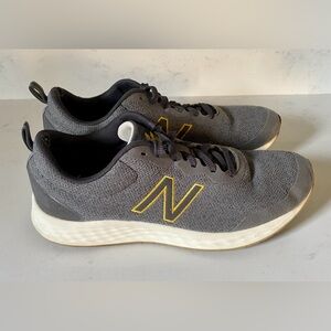 New Balance Fresh Foam Arishi Shoes Sneakers Gray Grey Yellow Men 11 46 MARISMG3
